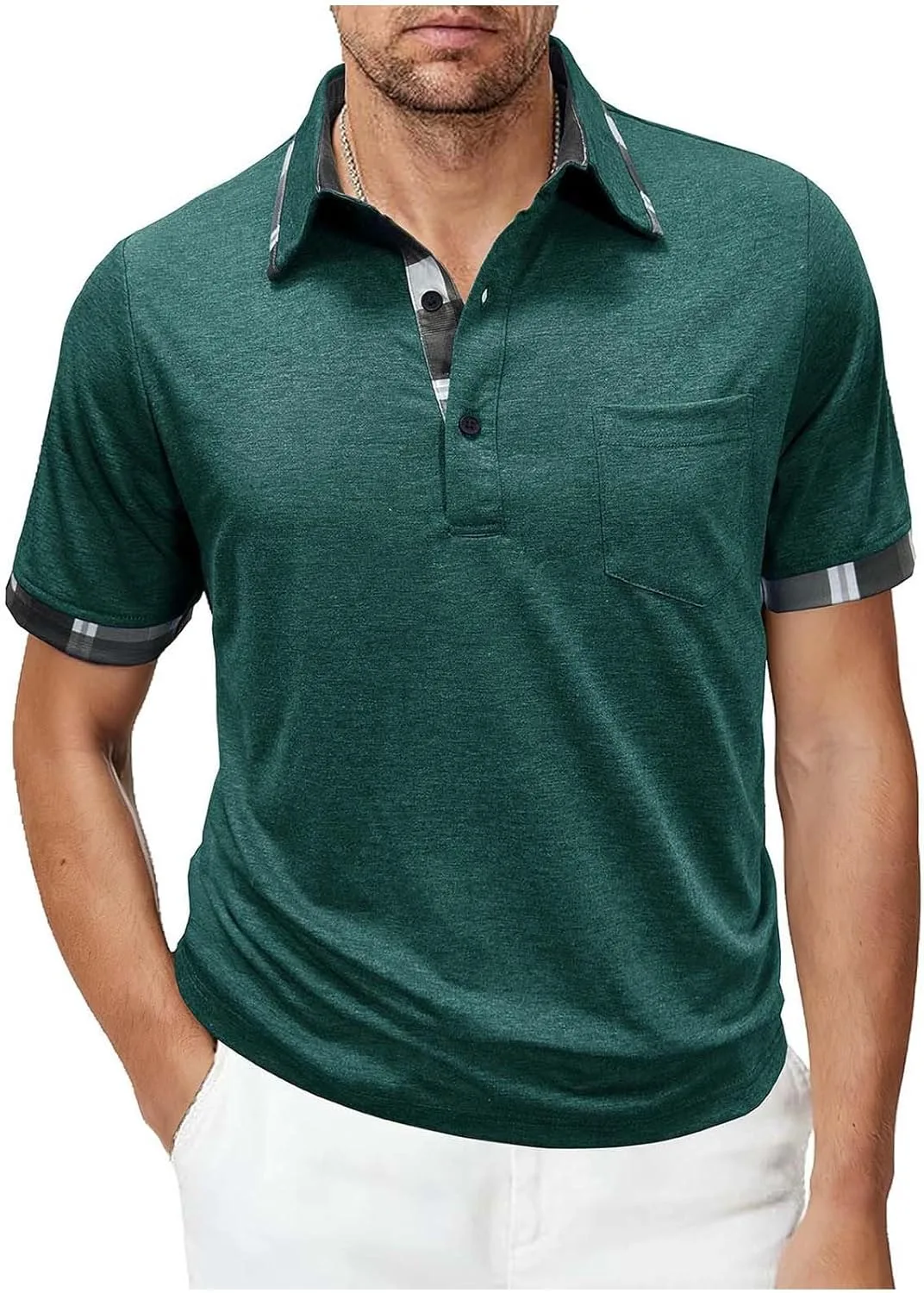 

Мужская футболка-поло с коротким рукавом и карманами Lmdudan