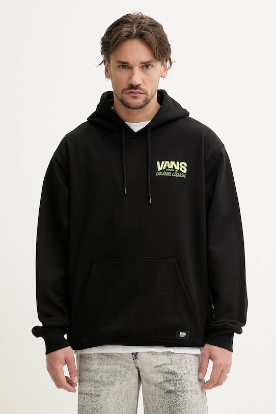 

Хлопковая толстовка Vans, черный