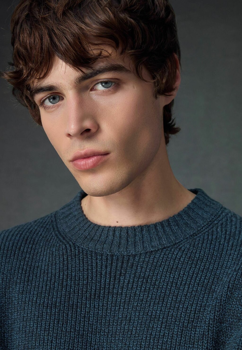 

Джемпер CREW NECK TEXTURED REGULAR FIT Next, синий