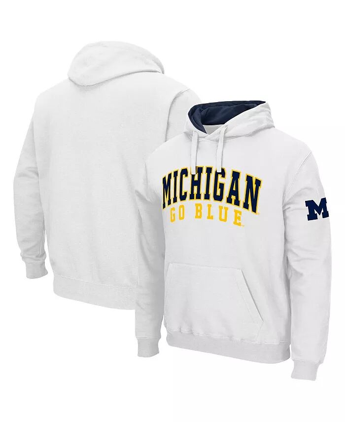

Мужская толстовка с капюшоном Michigan Wolverines Double Arch Colosseum, белый