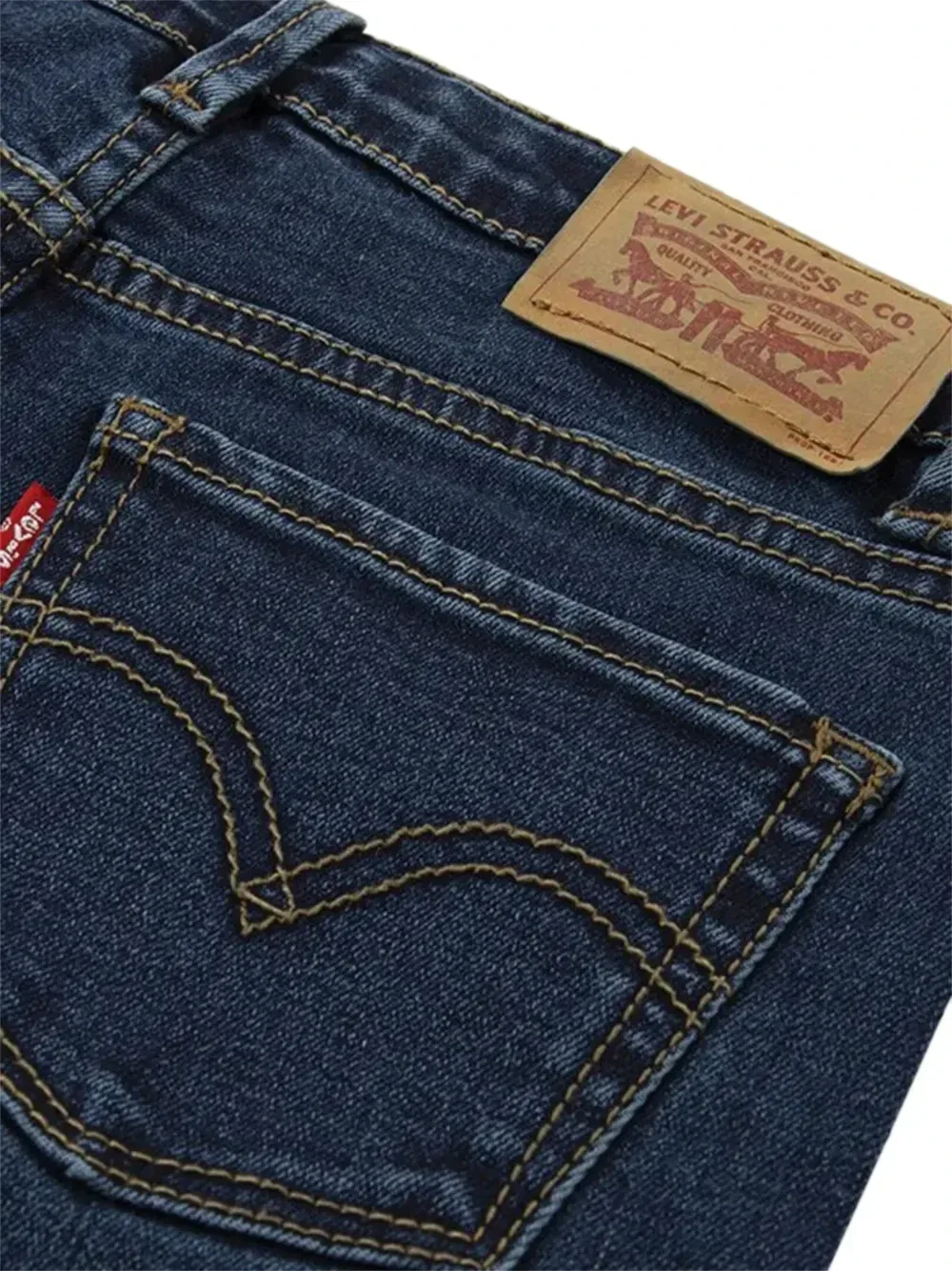 Джинсы из денима с карманами Levi's kids, синий — фото 3