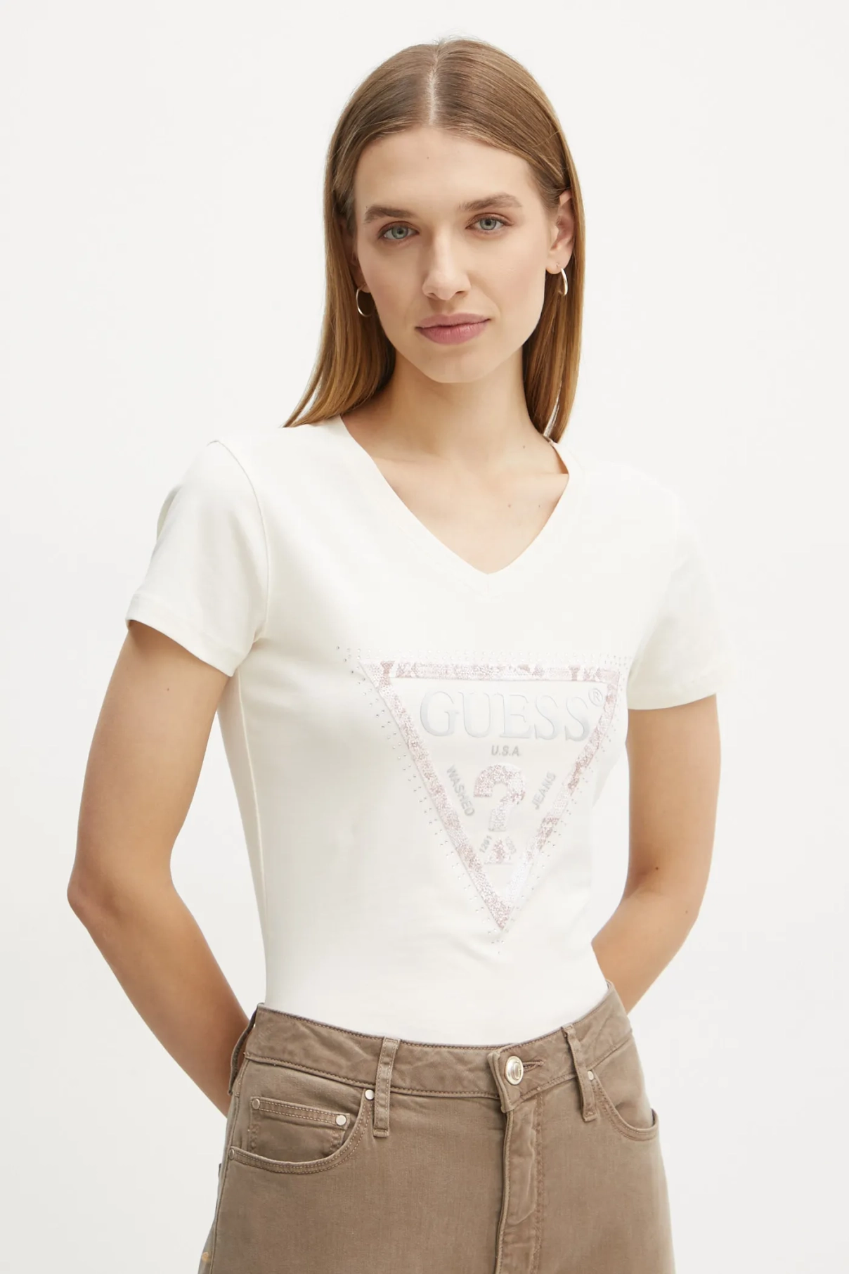 

Футболка Guess, бежевый