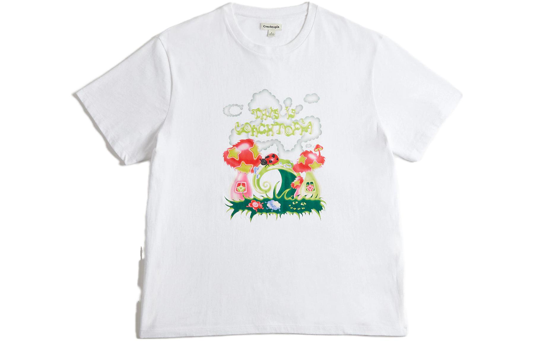 

Футболка унисекс белая COACH