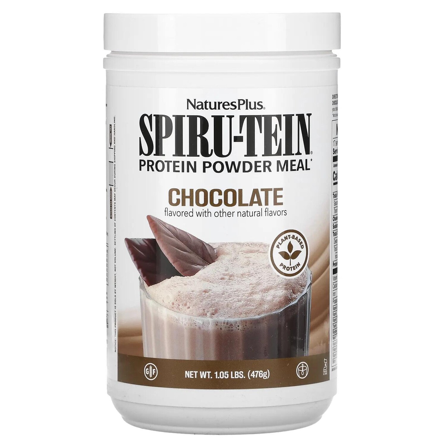 

Nature's Plus Высокобелковая энергетическая мука Spiru-Tein Шоколад 1,05 фунта