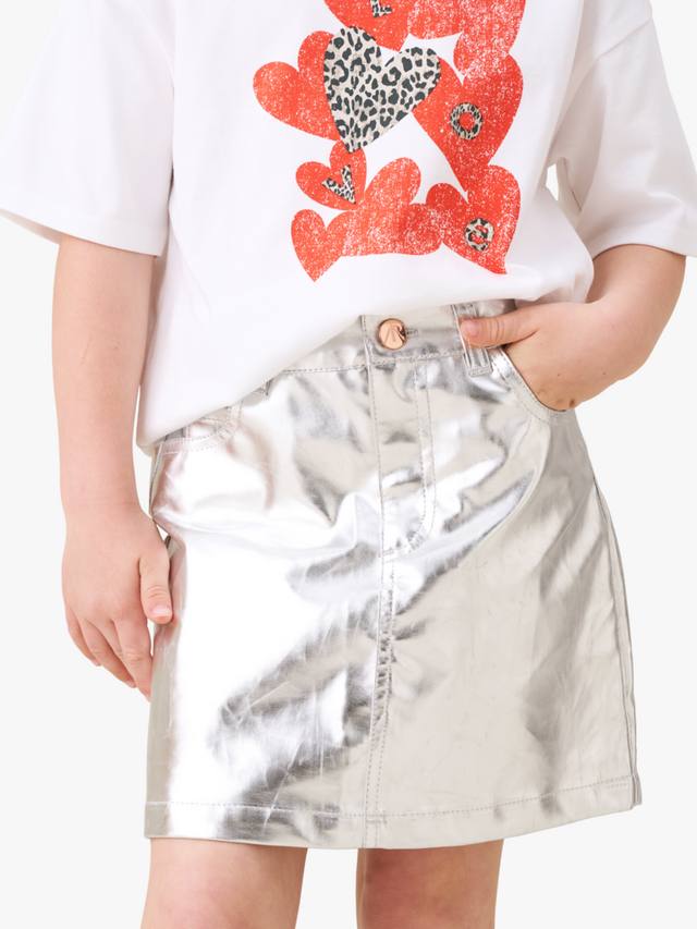 

Детская металлическая мини-юбка Angel & Rocket, Silver