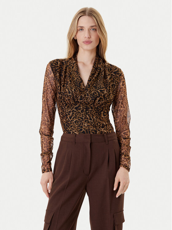 

Блузка regular fit P53HVCMM Dkny, коричневый