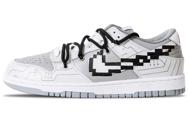 

Кроссовки Nike Dunk Skateboard Shoes Men Low-Top Gray White