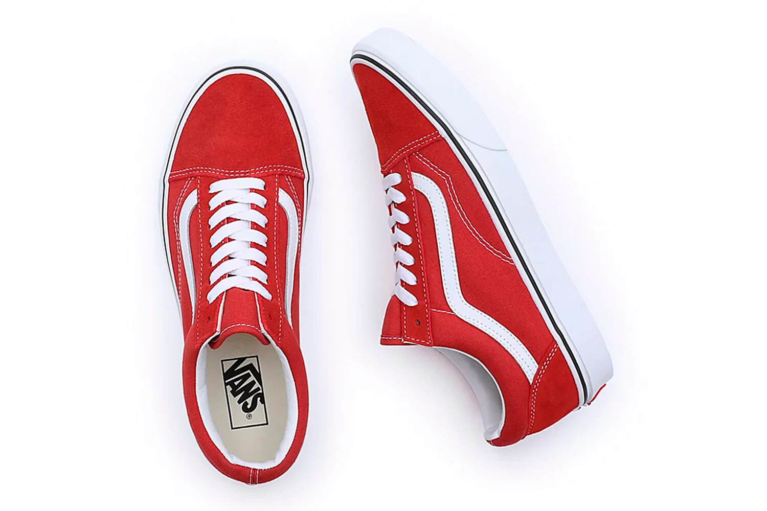 Кроссовки Old School с теорией цвета Vans, красный — фото 3