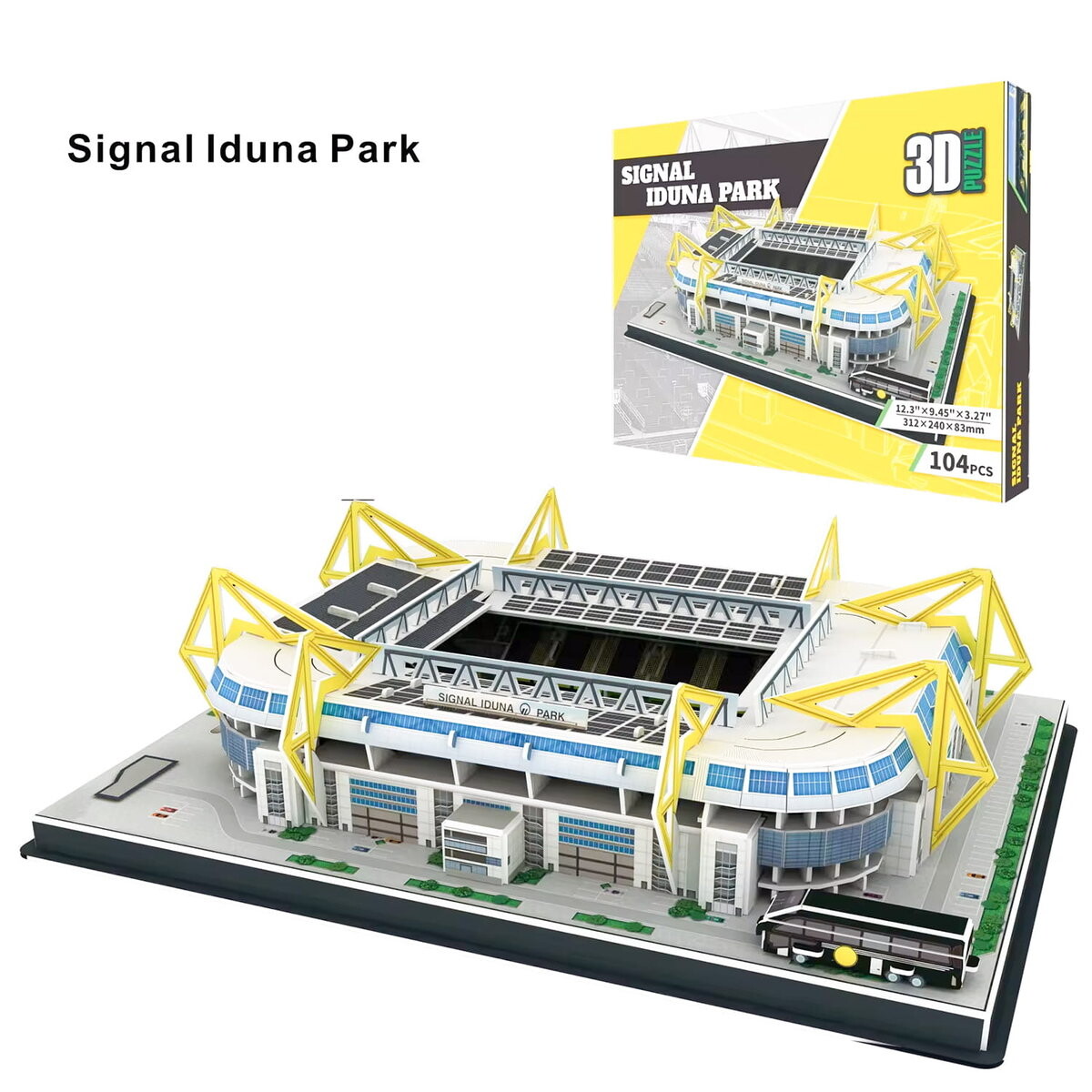 

Футбольный стадион - SIGNAL IDUNA PARK - FC Borussia Dortmund - 3D пазл 104 детали HABARRI