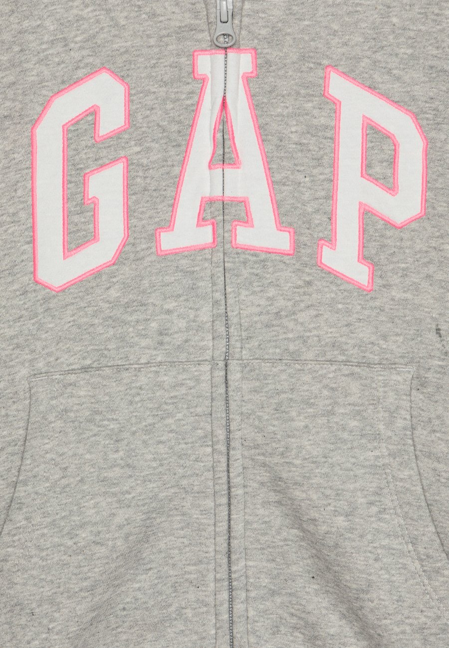 Худи GAP KIDS RELAXED GAP LOGO ZIP HOODIE, Light Heather Grey/Mottled Light Grey — фото 3