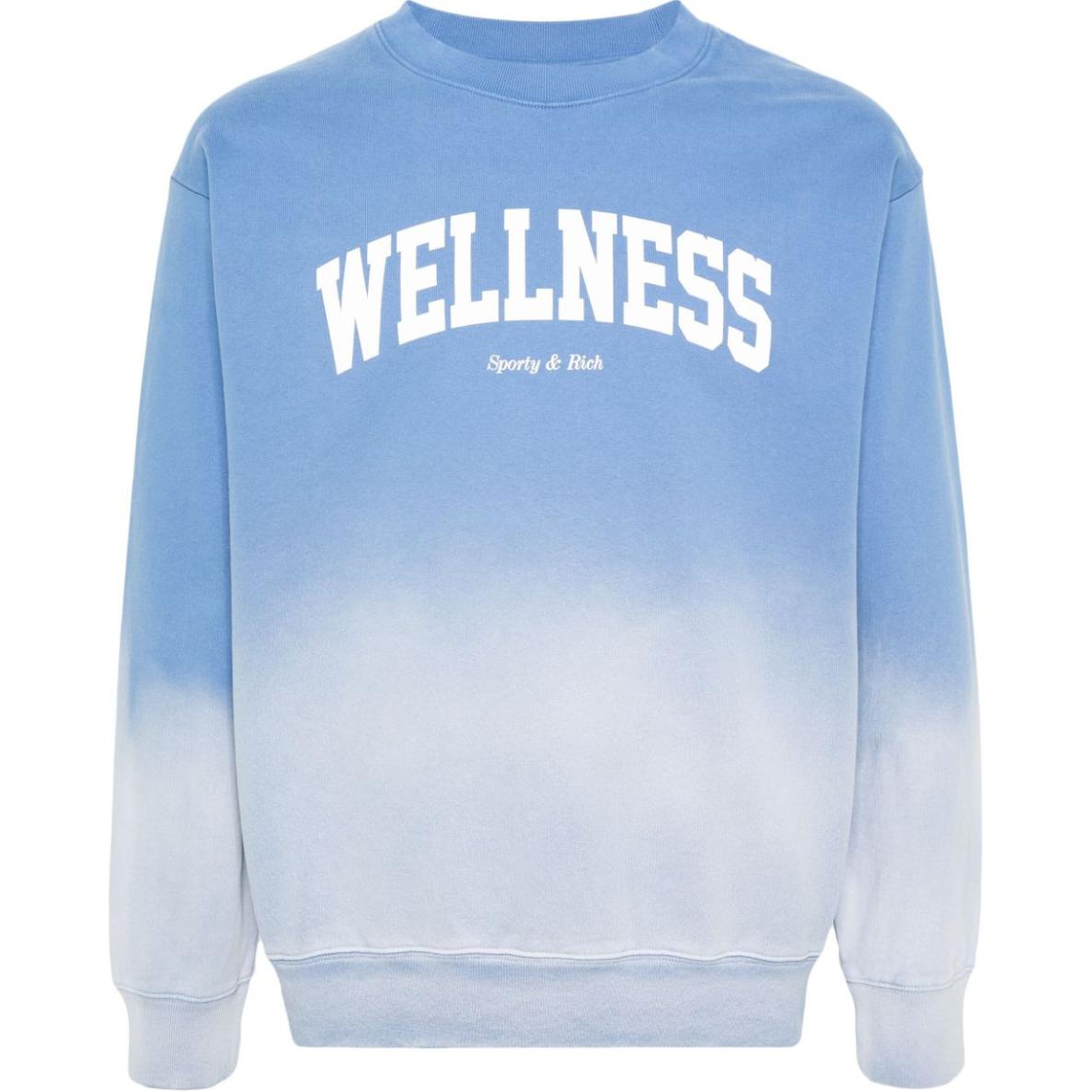 

Wellness Ivy Cotton Sweatshirt SPORTY & RICH, cornflower синий