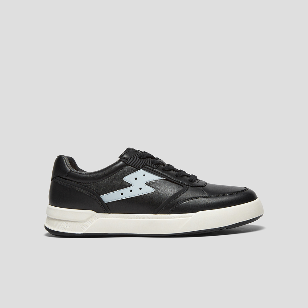 SKAP Низкие скейтерские кроссовки мужские черно-голубые, цвет Black/Light Blue — фото 2