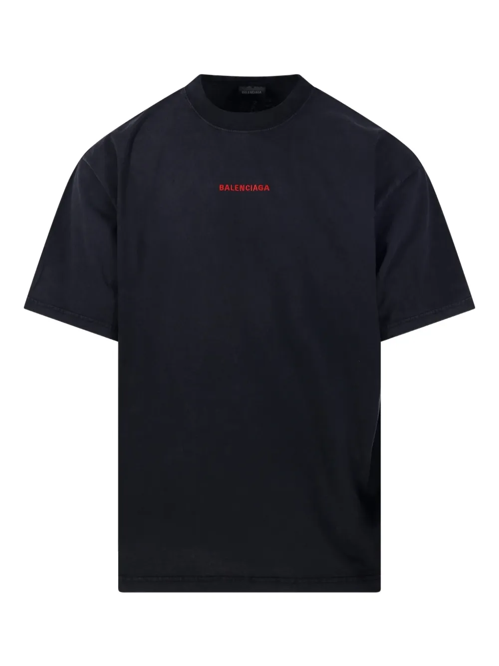 

Футболка с вышитым логотипом Balenciaga, черный