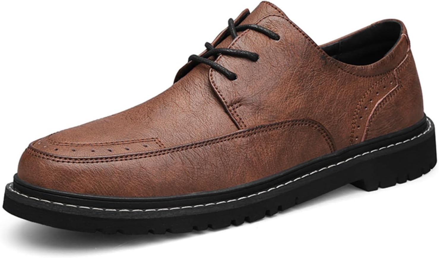 

Мужские оксфорды - деловой повседневный стиль, удобные офисные лоферы-гибрид, идеально подходят для работы и повседневной носки Khwfjas, коричневый