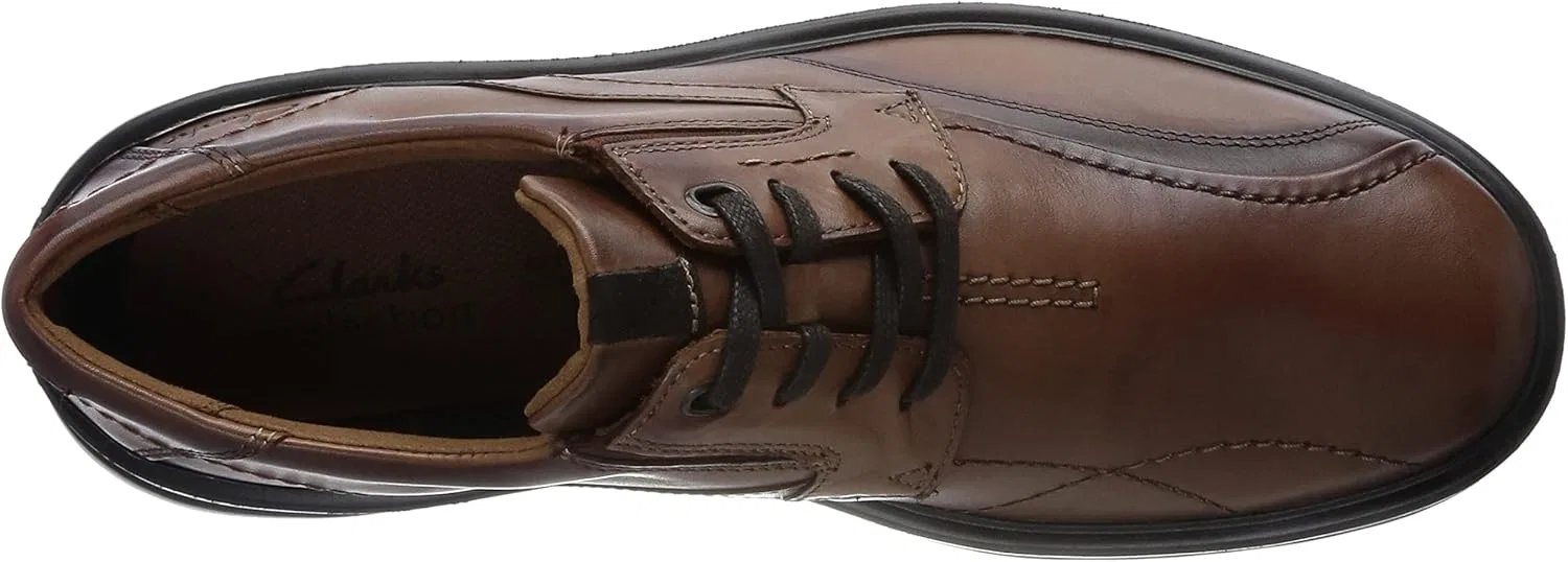 Мужские оксфорды Clarks Gessler Lace, Dark Tan Lea — фото 3