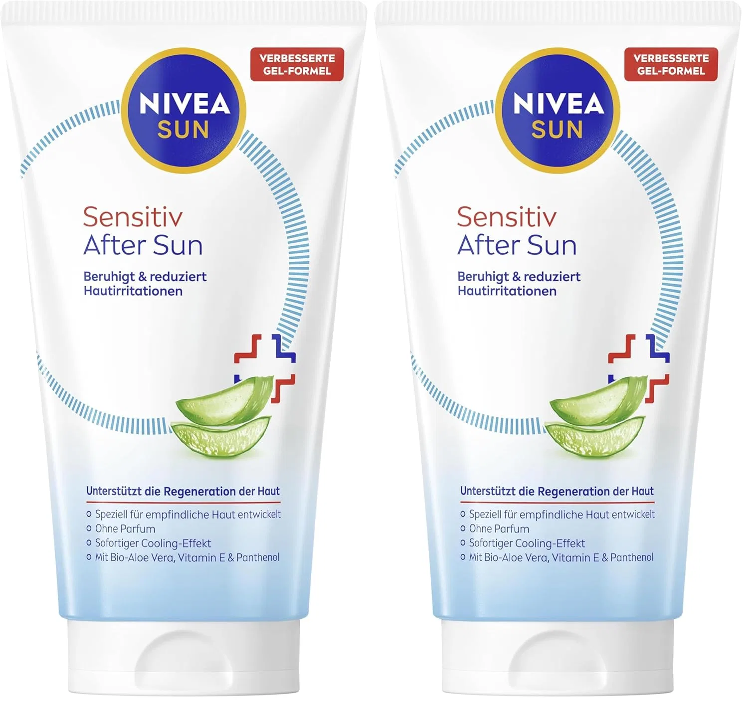 Охлаждающий гель после загара NIVEA SUN Sensitive SOS Care, 2 шт. по 150 мл Nivea Sun