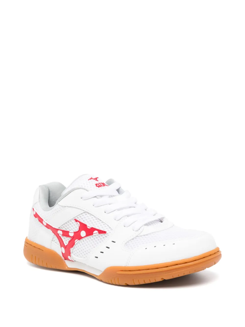 Кроссовки в горох из коллаборации с Mizuno Comme Des Garçons Girl, белый — фото 2