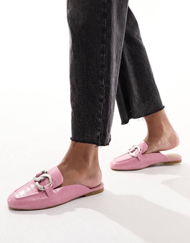 

Розовые туфли без каблуков ASOS DESIGN Mia