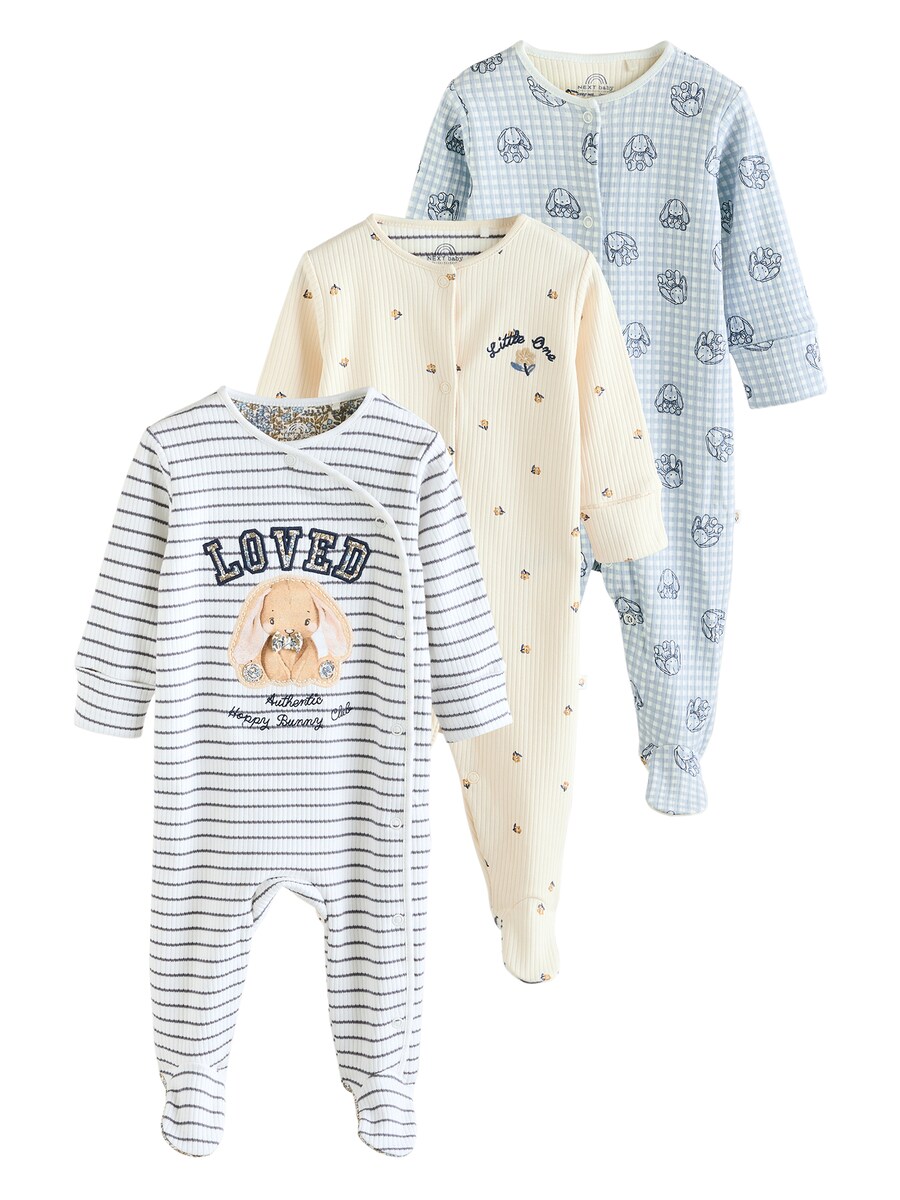 

Пижама Next, цвет Beige/Navy/Light blue