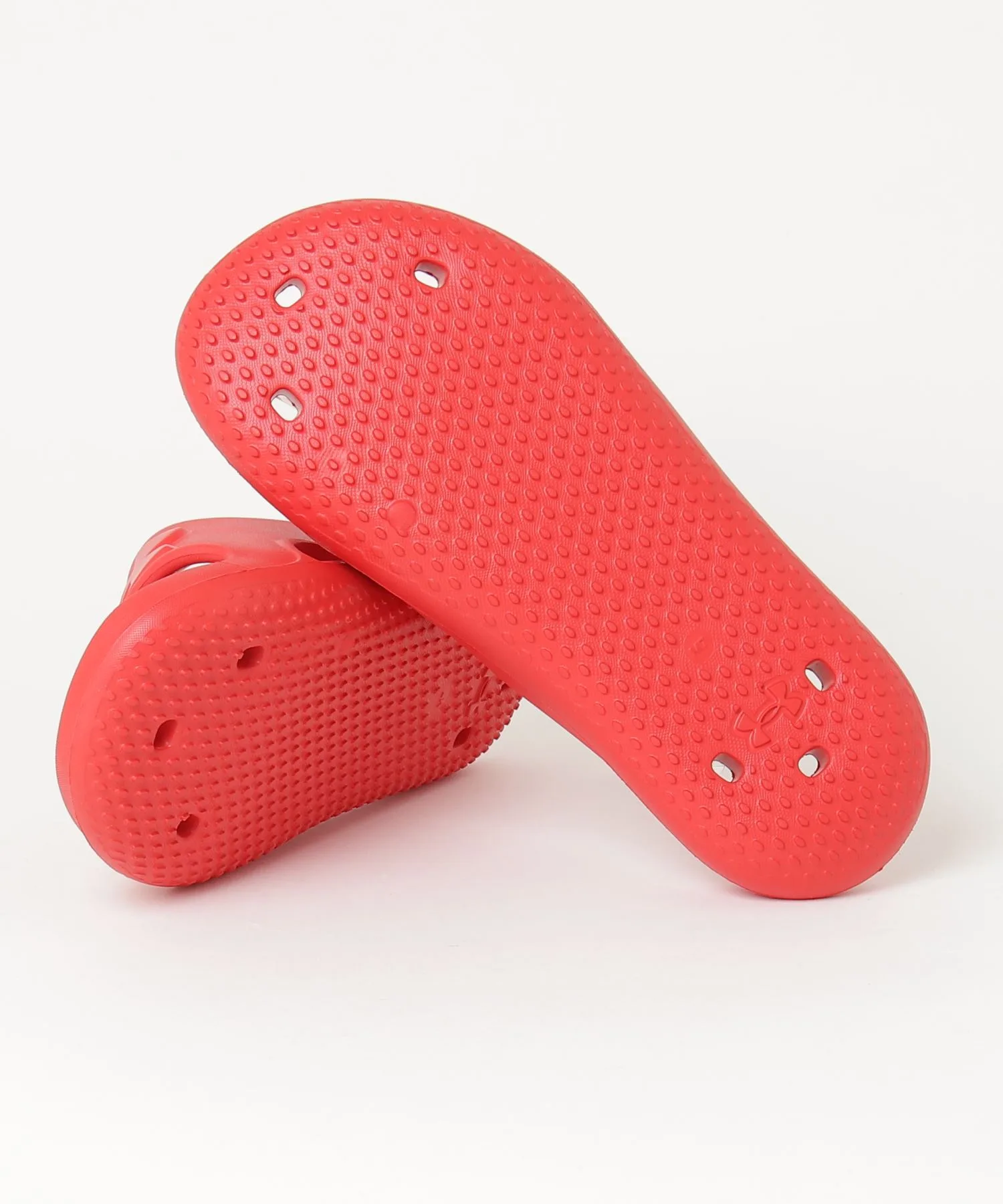 Мужские сандалии из синтетической резины UNDER ARMOUR ROCKER 5 SLIDE красные — фото 3