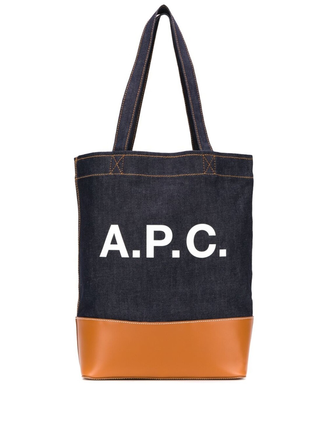 

A.P.C. джинсовая сумка на плечо с логотипом, синий