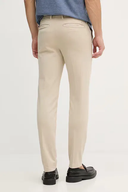 Чиносы slim fit H-Kaiton1 BOSS , бежевый — фото 3