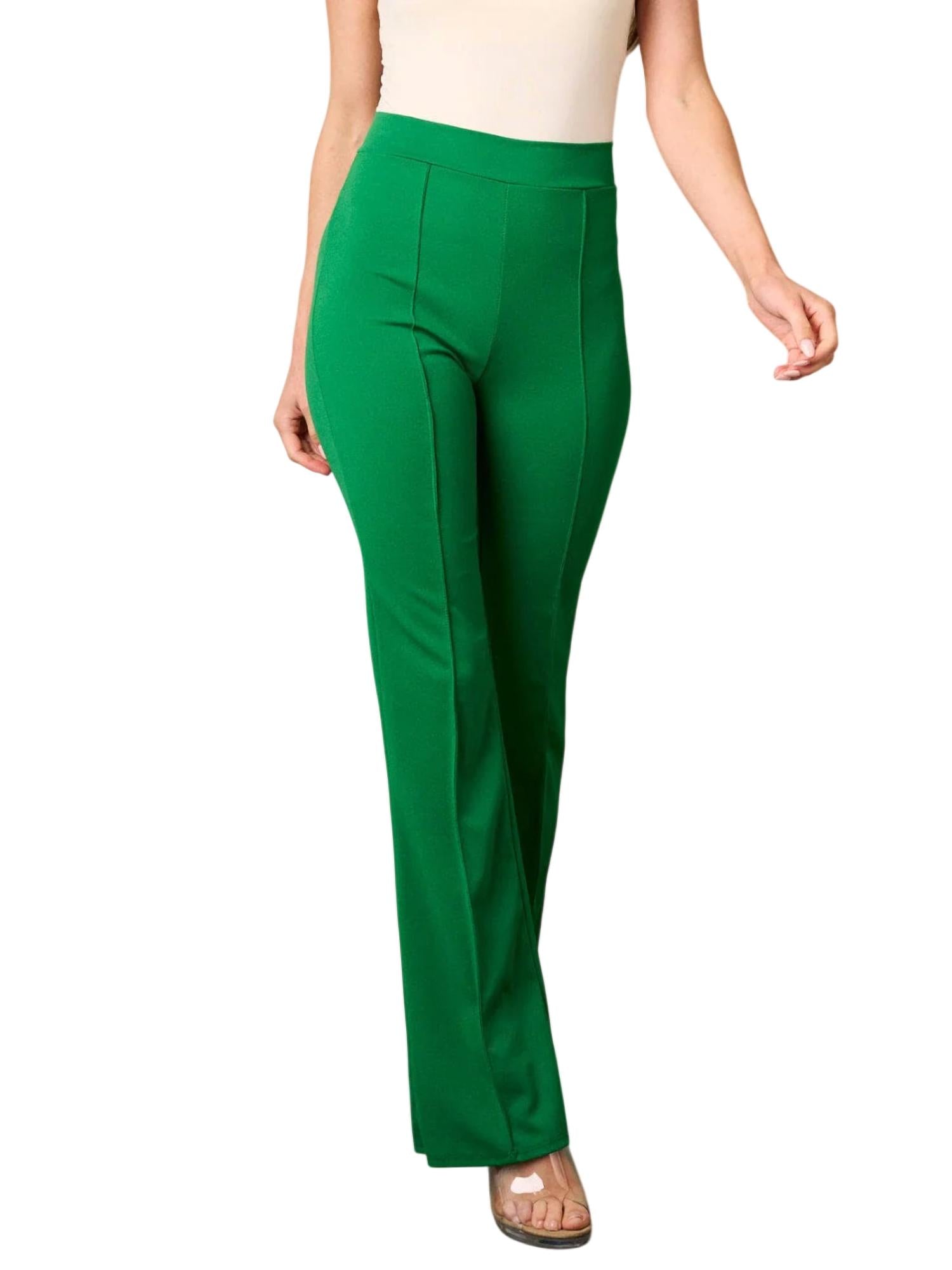 

Брюки клеш с высокой талией зеленого цвета Wholesale Fashion Trends