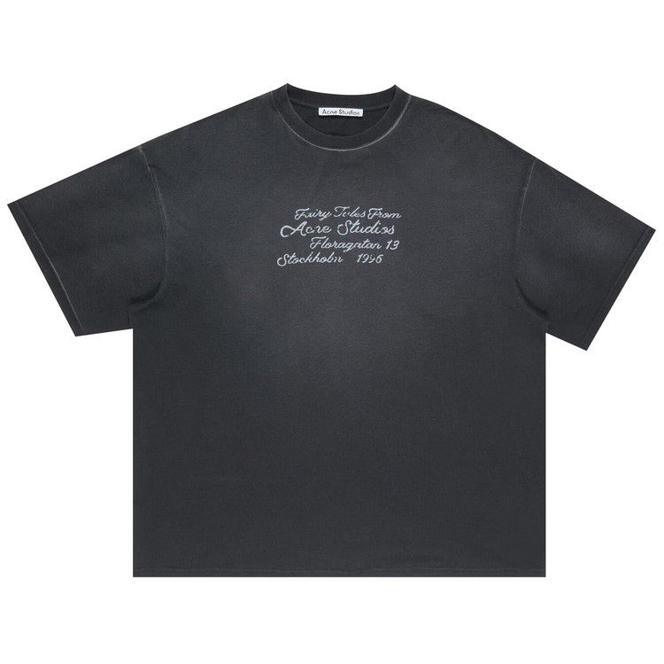 

Футболка Acne Studios Relaxed Logo T-Shirt, Black