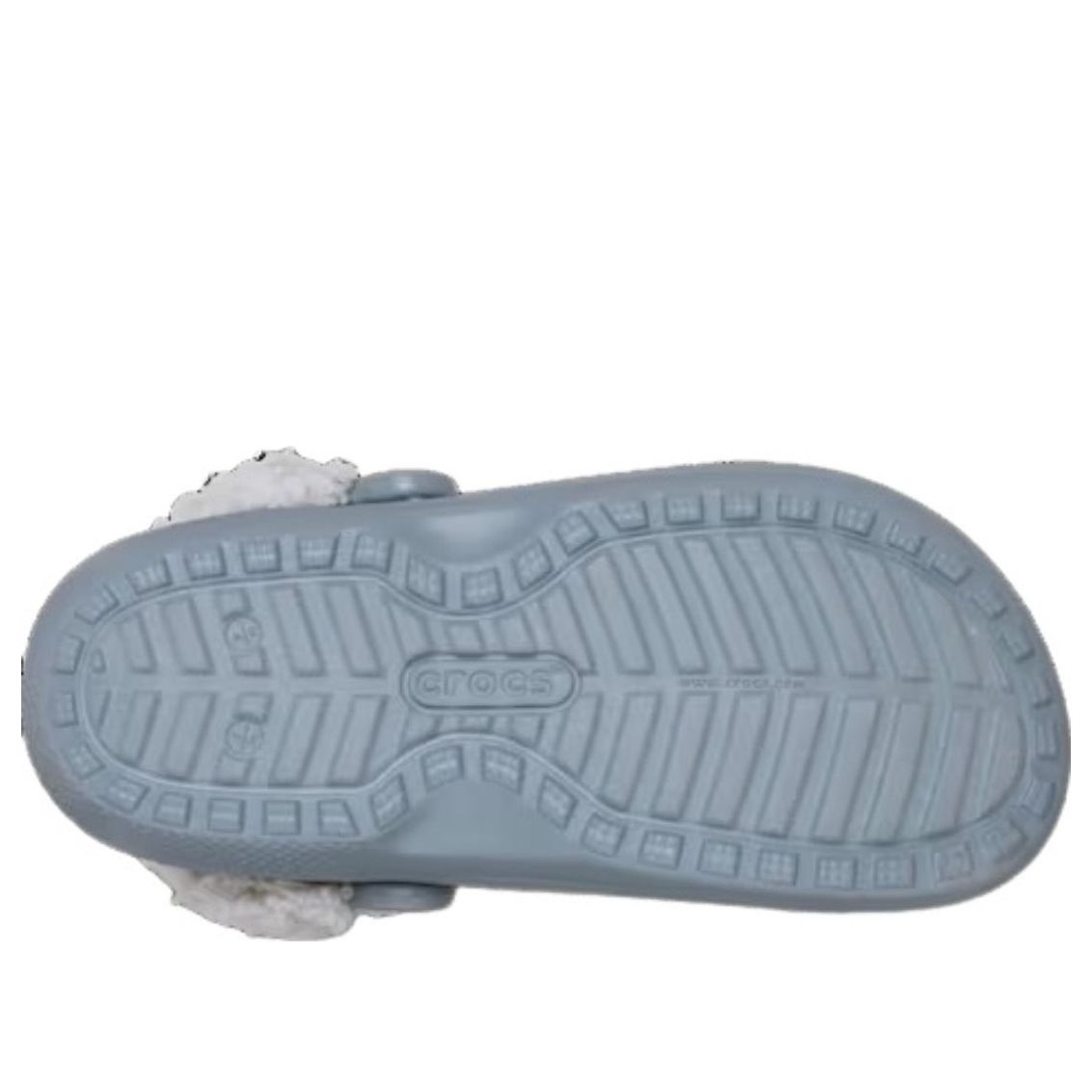 Классические сабо Crocs с флисовой подкладкой, цвет «Бетон» — фото 4