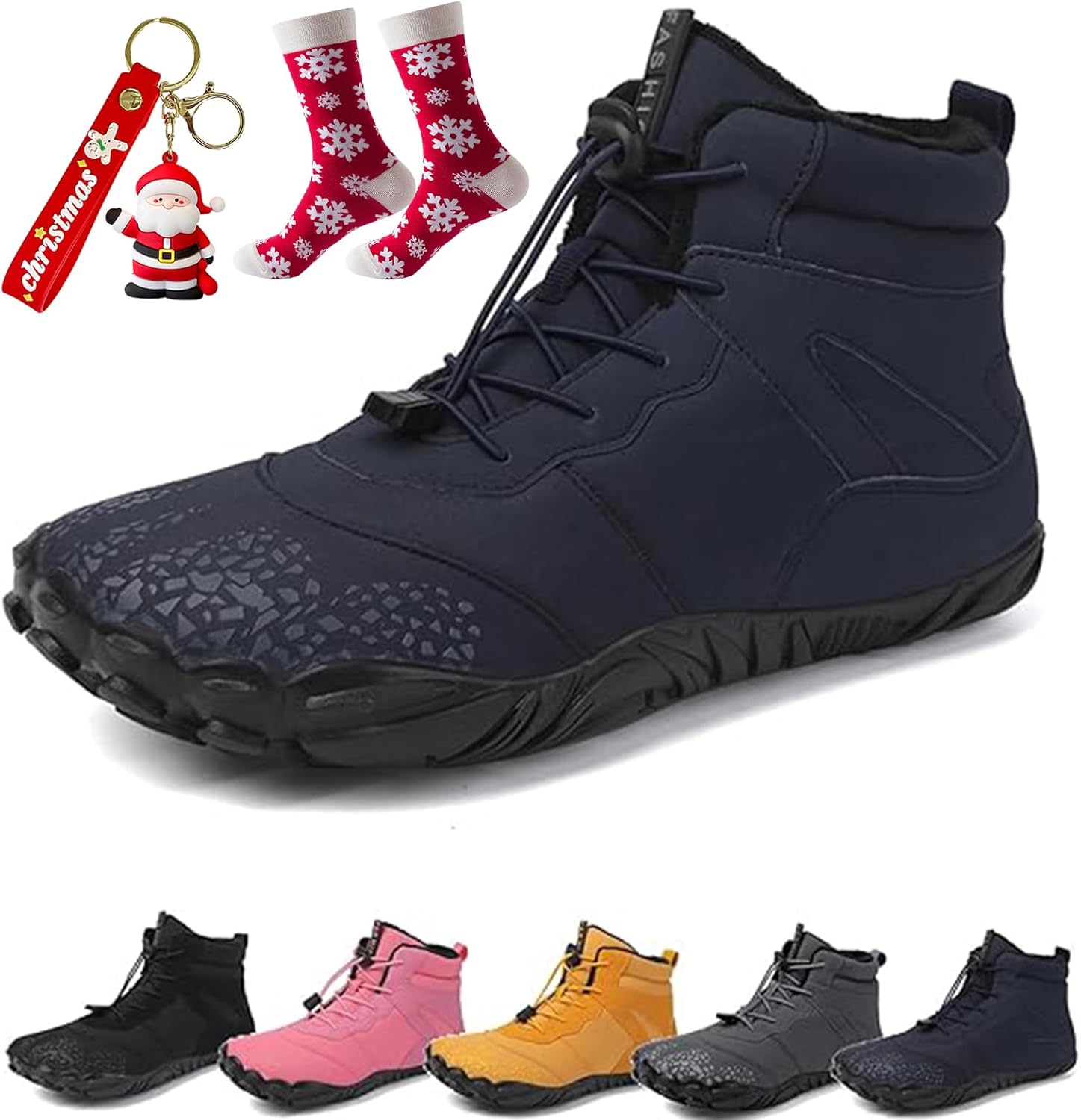 

Зимняя обувь Giltpeak для женщин, босоножки, удобные зимние женские босоножки, водонепроницаемые ботинки с широкой носочной частью, синий