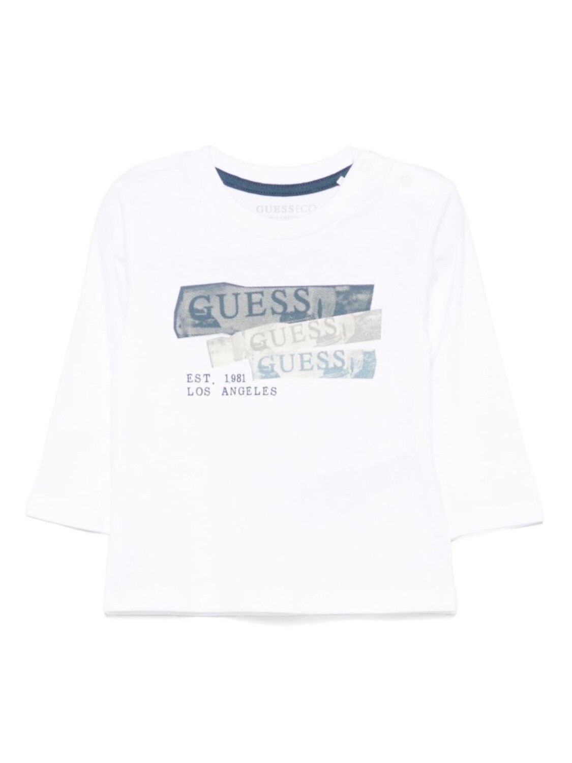 

Guess kids футболка с графичным принтом, белый