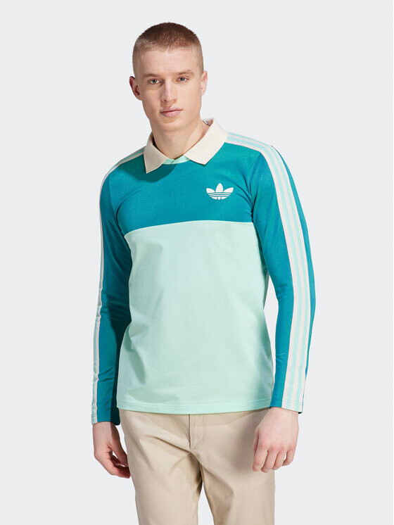 Рубашка поло Adidas, зеленый — фото 2