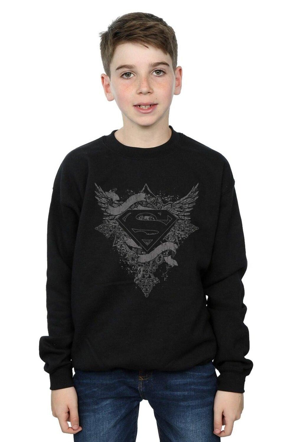 

Толстовка с логотипом Superman Wings DC Comics, черный