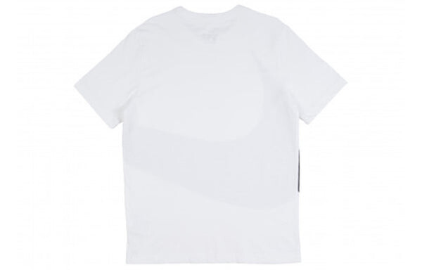 Футболка sportswear big swoosh tee large casual sports short sleeve white Nike, белый — фото 2