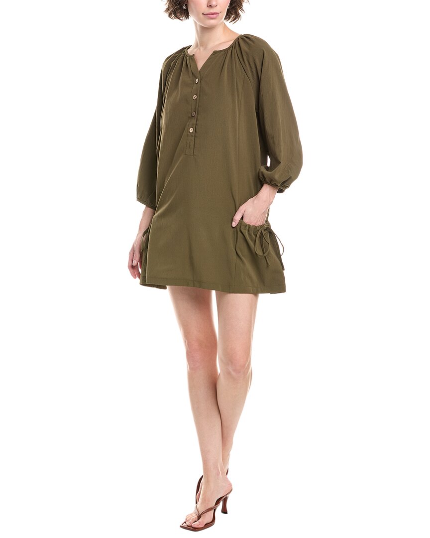 

Мидри Маар мини-платье с буфовыми рукавами Maison Maar, зеленый