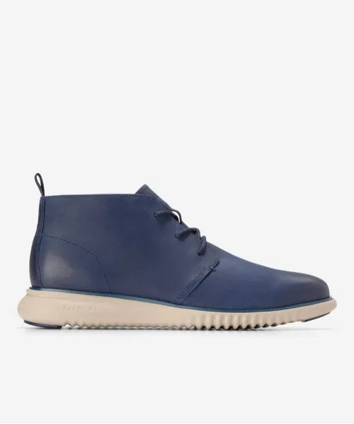 Ботинки чакка бренда Cole Haan из кожи, синие