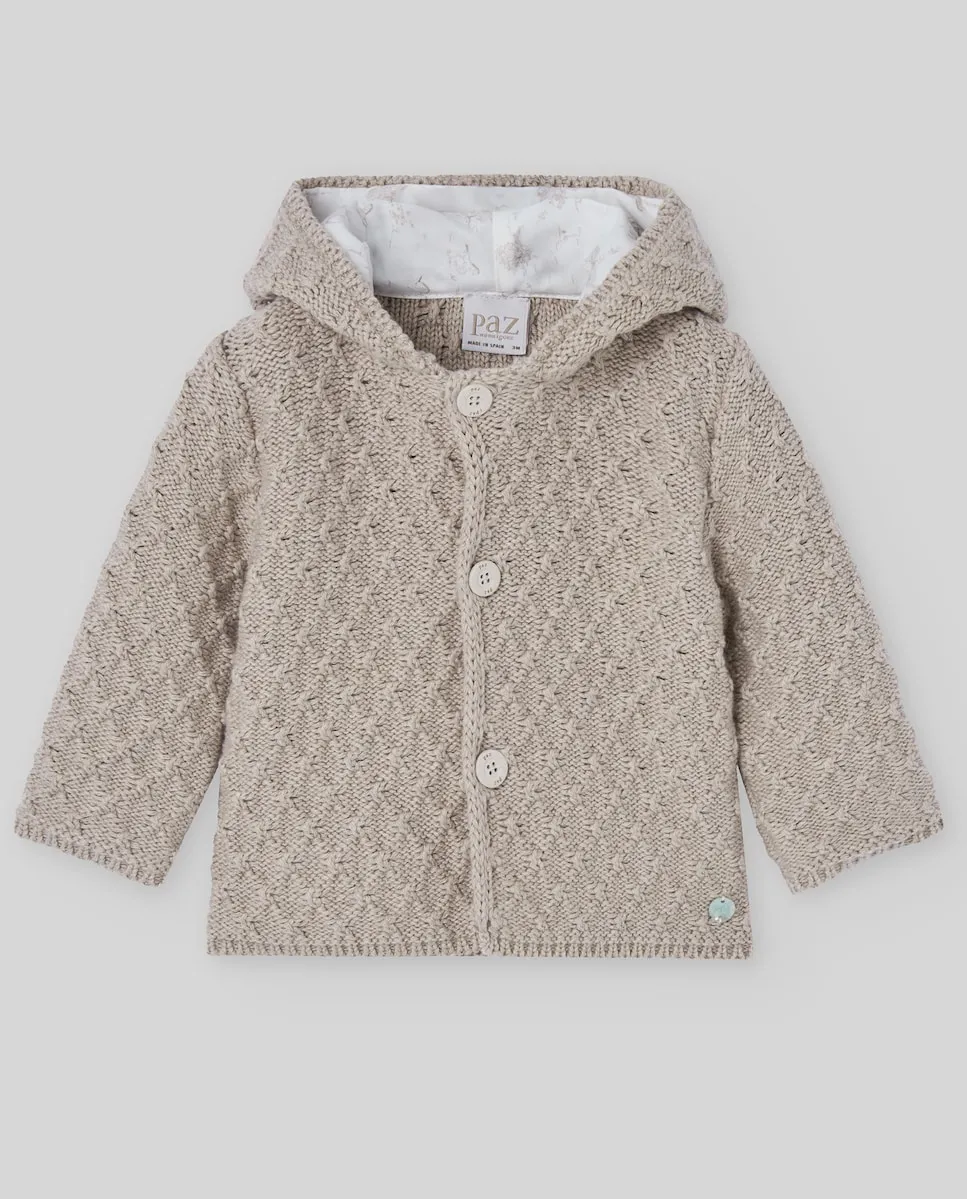 

Детское пальто из хлопка и кашемира, коллекция Pony PAZ Rodríguez, бежевый