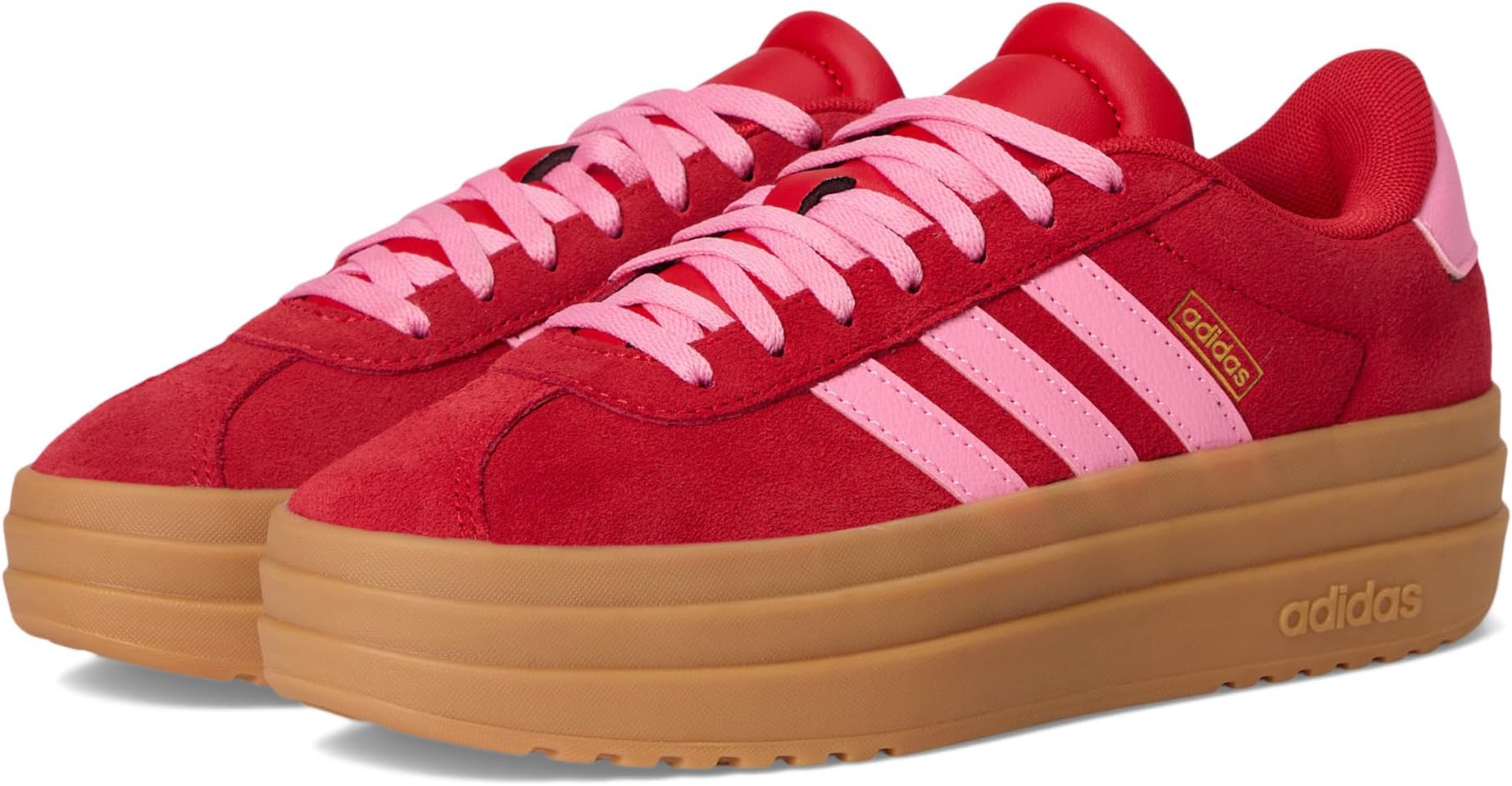 

Кроссовки adidas Kids VL Court Bold Shoes, цвет Better Scarlet/Bliss Pink/Gold Metallic
