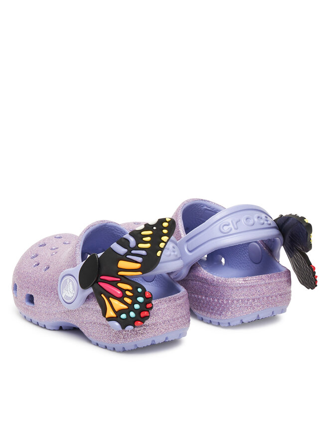 Мюли Crocs Toddler Classic IAM Butterfly Clog 210018, фиолетовый — фото 3