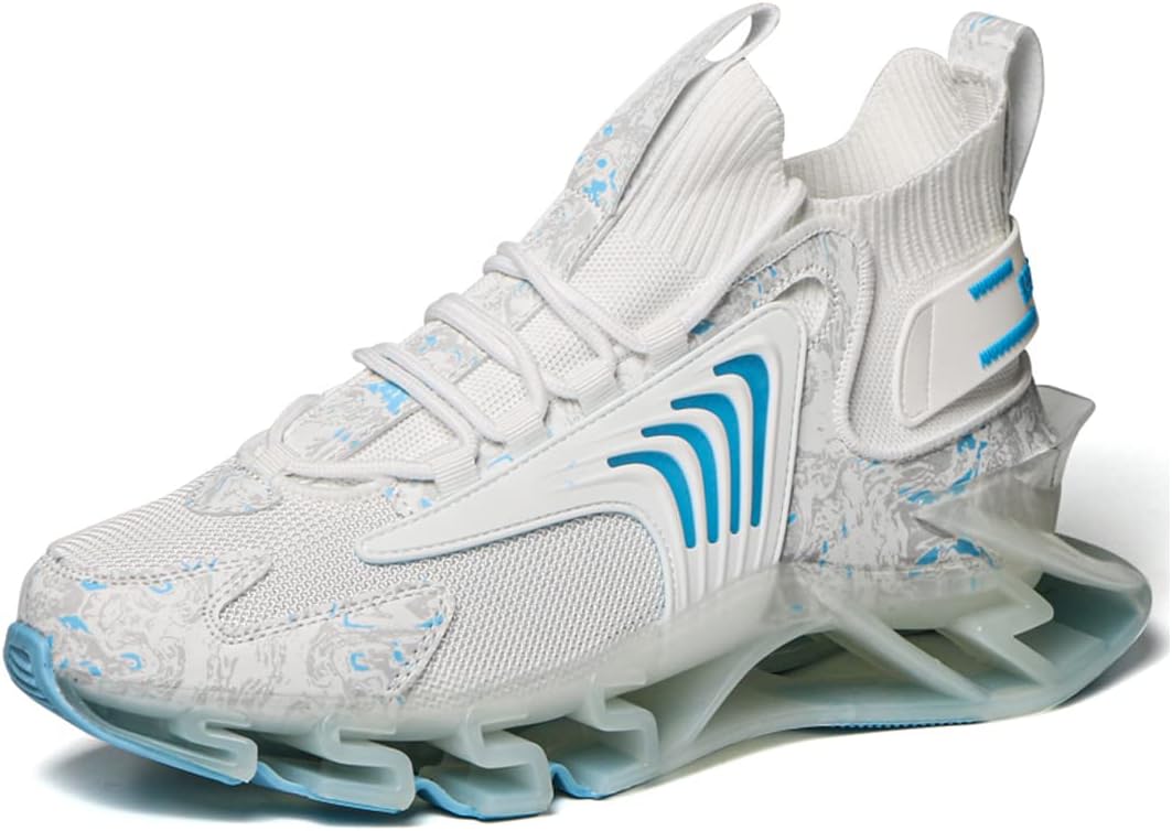 

Мужские кроссовки для бега Blade, повседневные спортивные кроссовки для ходьбы и тенниса, модные кроссовки для мужчин Yohi, синий