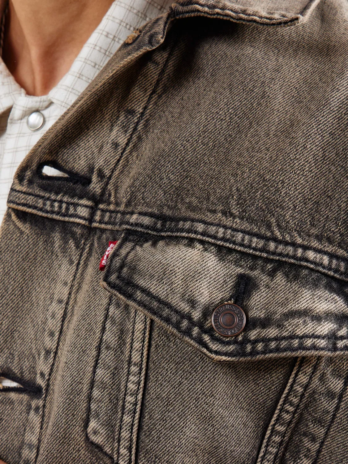 Куртка для межсезонья 'Свободная куртка-тракер типа III' Levi'S , Grey Denim — фото 2