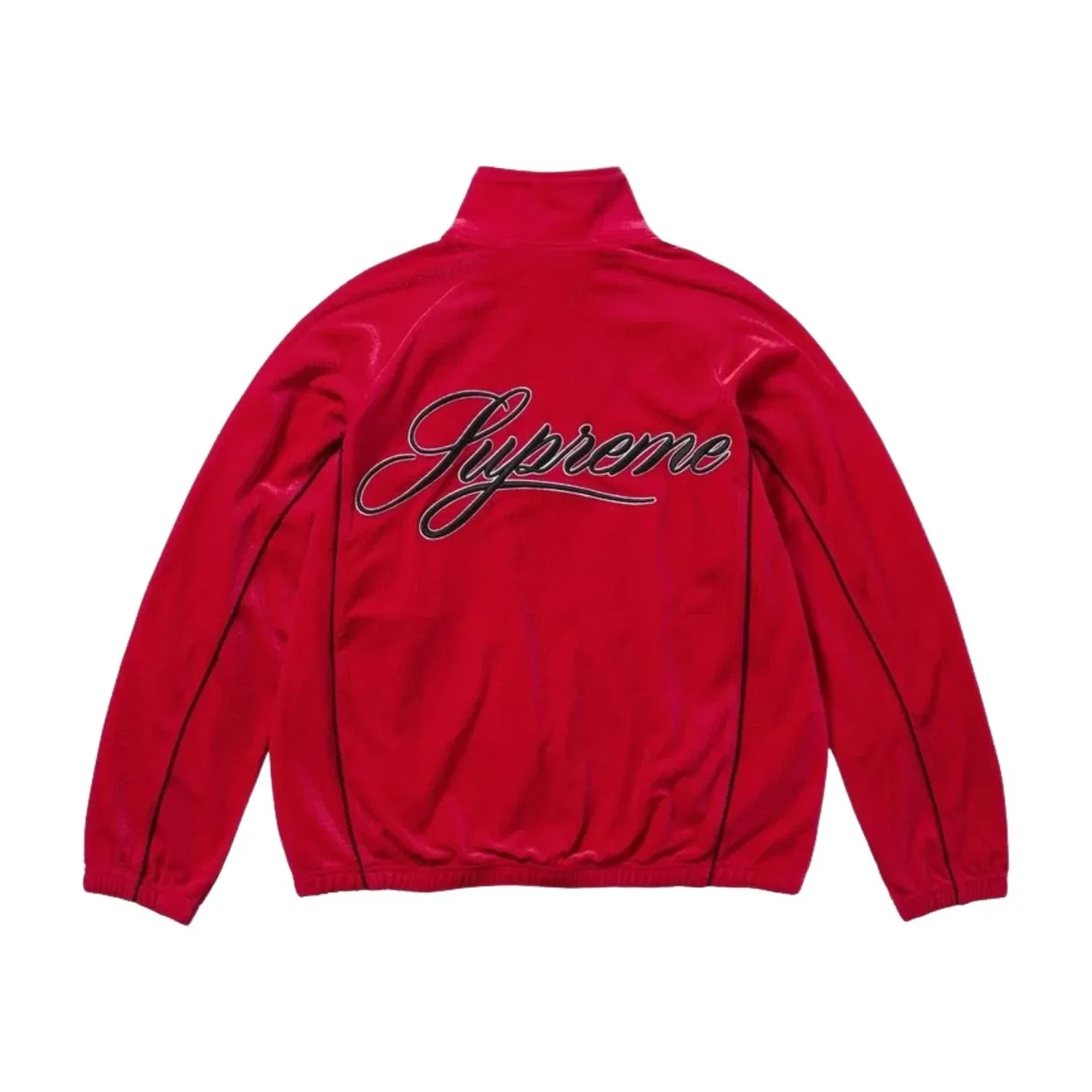 Спортивная куртка Supreme SS26 из велюровой сетки, цвет «красный» SUP-SS26-121-RED — фото 3