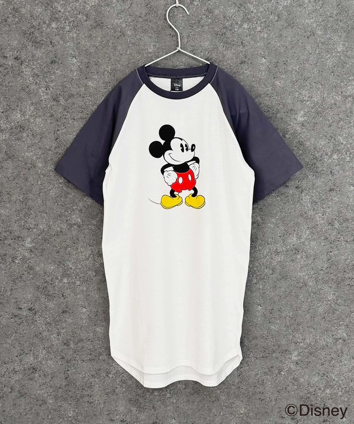 Детское хлопковое платье с принтом Микки Мауса Disney белое