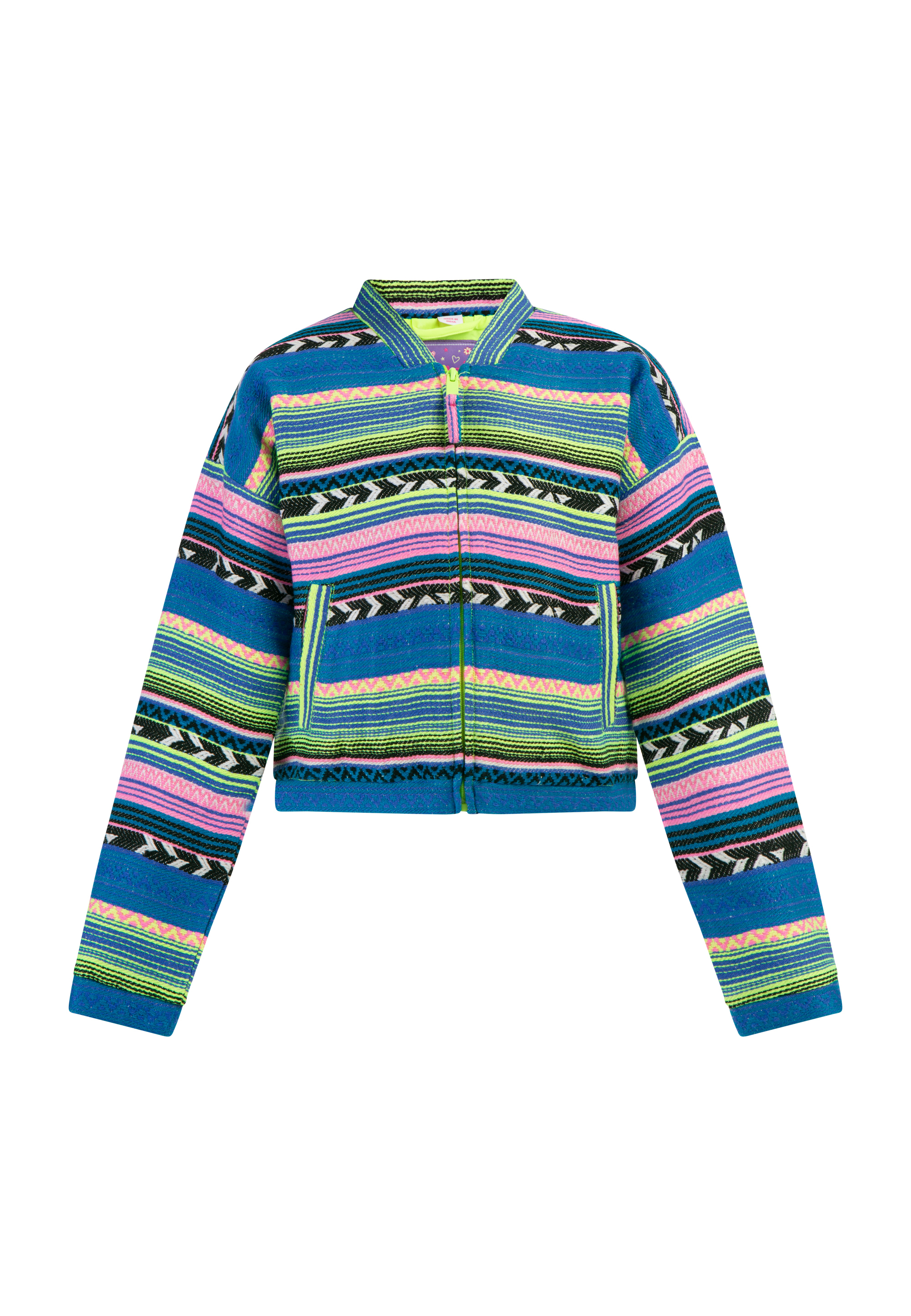 

Функциональная куртка myMo KIDS Bomberjacke, цвет Mehrfarbig Neon Grün