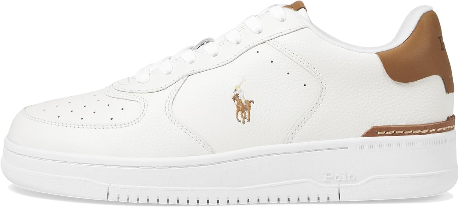 POLO RALPH LAUREN Masters CRT, Deckwash White/Tan Multi Pp — фото 4