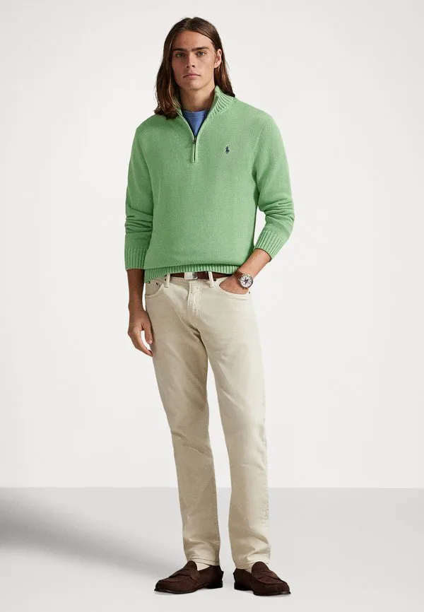 Хлопковый свитер с воротником-стойкой на молнии. Polo Ralph Lauren, Outback Green — фото 2
