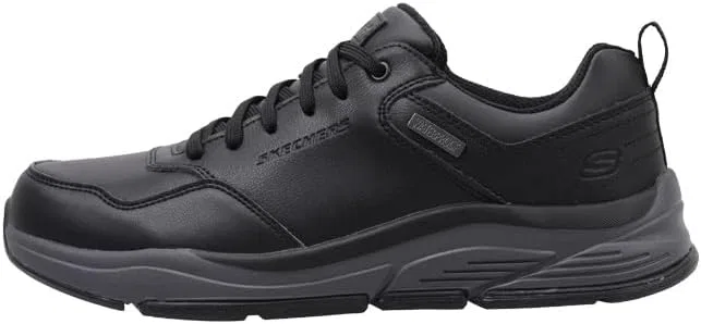 Кроссовки Skechers Herren Benago Hombre, Black Gray Waterproof Leather