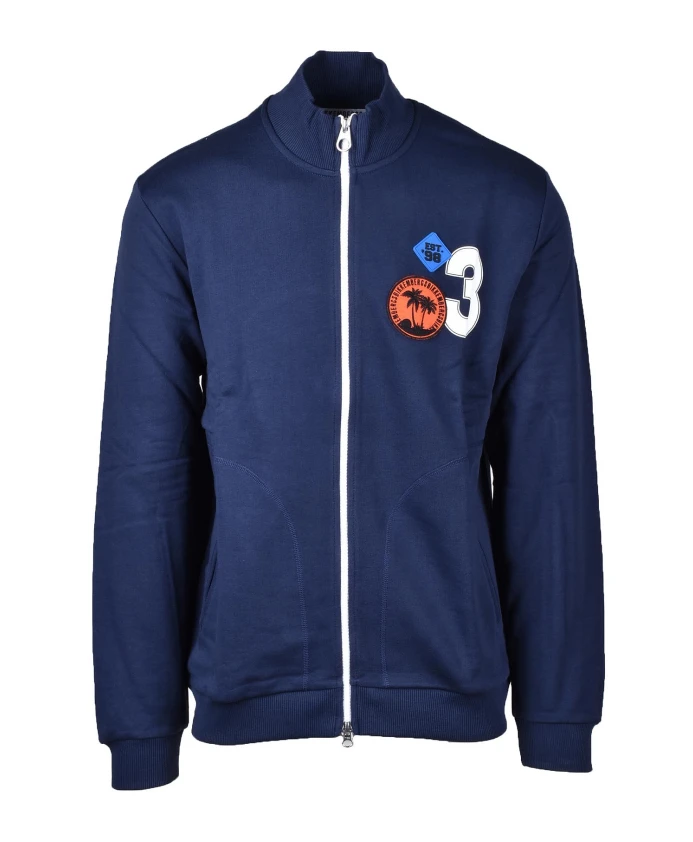 

Толстовка на молнии Bikkembergs, синий