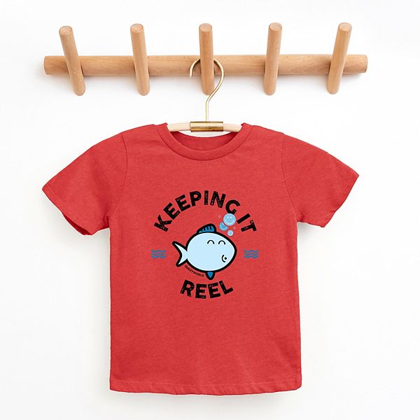 Футболка с принтом Smileyworld keeping it reel fish The Juniper Shop, Mustard — фото 2
