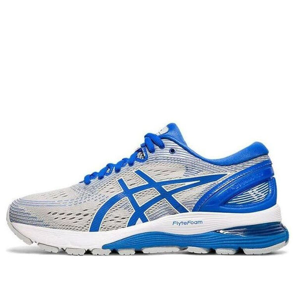 Кроссовки гелевые нимбус 21 облегченный показ Asics, серый